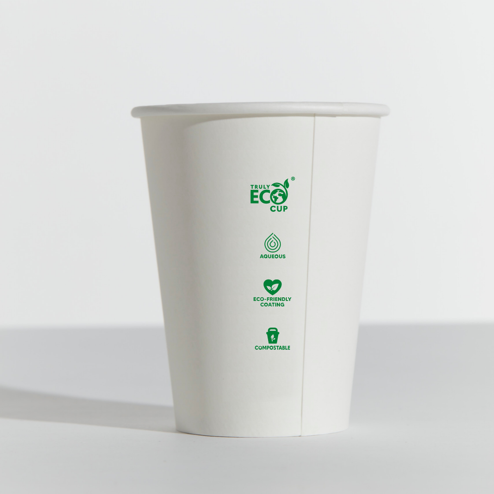 White Single Wall Coffee Cup 10oz
