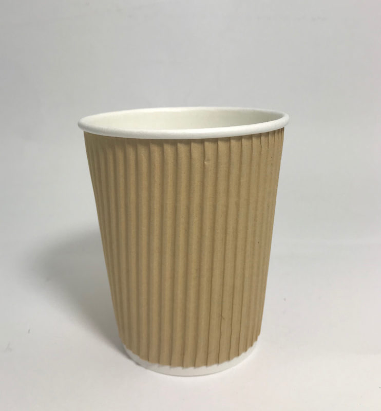 Kraft Double wall Rippled Coffee Cup 8oz