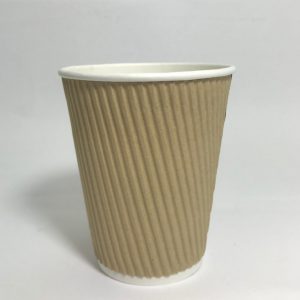 Kraft Double wall Rippled Coffee Cup 12oz
