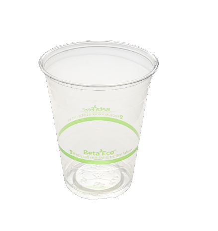 RPET Green Stripe Cold Drinking Cup 16oz